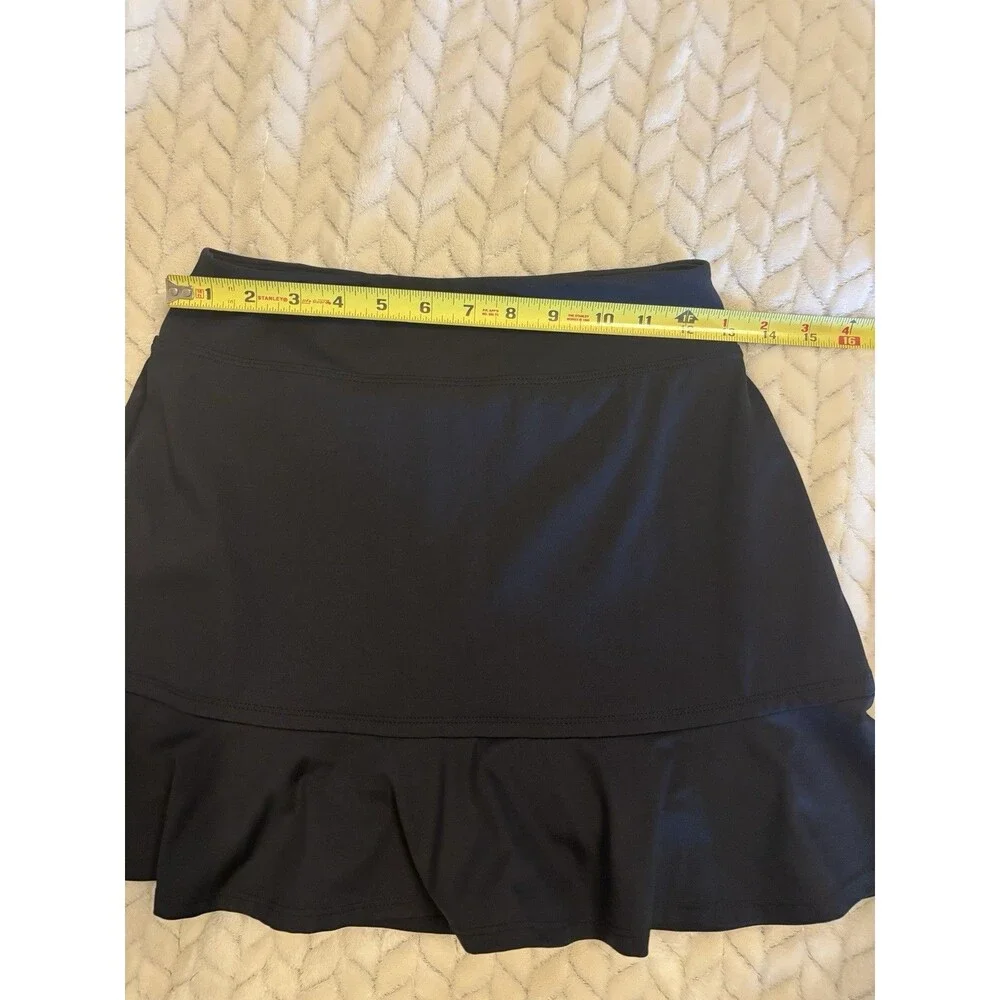 Tommy Bahama Active Black Ruffle Skort Tennis Golf Athletic Skirt Skort XS